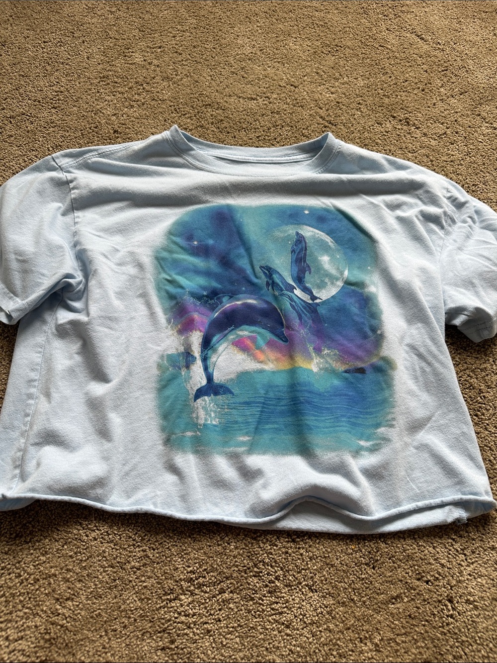 Mighty Fine Pale Blue Logo Tee